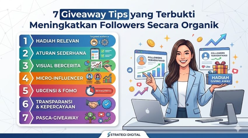 7 giveaway tips yang terbukti meningkatkan followers secara organik