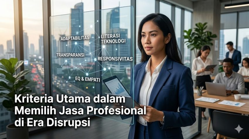 kriteria utama dalam memilih jasa profesional di era disrupsi